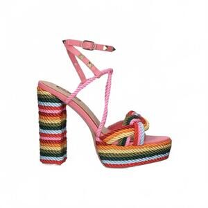 NEW EXE women's ophelia platform heels in pink multi